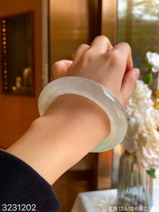 冰近高冰飘翠手镯【3231202】圈口53.0~具体价格微信咨询 商品图3