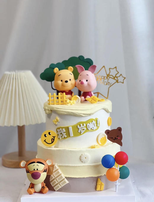 维尼熊卡通蛋糕 商品图0