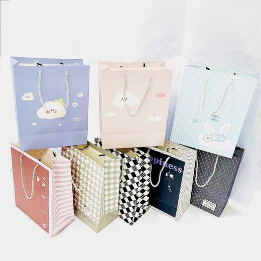 中号礼品袋手提袋包装袋纸袋创意节日礼物袋竖版245*195*95mm颜色随机1个 商品图2