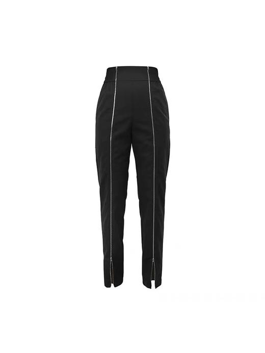 双拉链开叉长裤 商品图1