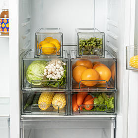 摩登主妇冰箱收纳盒抽屉式厨房整理神器冷藏专用食品级水果保鲜盒