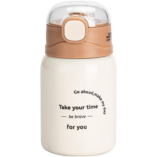 摩登主妇304不锈钢保温杯女高颜值儿童保冷水杯上学专用吸管杯子 商品图3