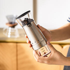 摩登主妇电动磨豆机咖啡豆研磨机不锈钢磨豆器咖啡机家用小型手磨