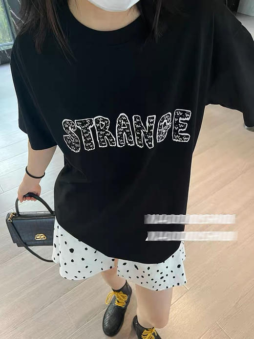 女款 熔化字母 圆领短袖T恤 特惠 Z-10319 商品图4