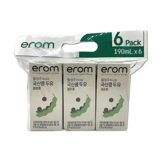 【盒】益人 黑豆豆乳饮料190ml *6  商品图0