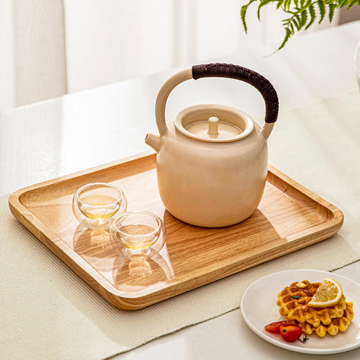 摩登主妇日式小茶盘木质家用水杯茶杯托盘茶托杯子托盘茶具木托盘 商品图2