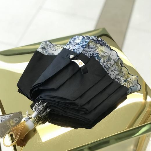 优品堂【梦幻刺绣】二折双层黑胶防紫外洋伞 商品图3