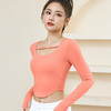 跃牌【化蝶双飞】系列速干紧身裸感T恤带胸垫SYFTM0093（可拆胸垫） 商品缩略图3