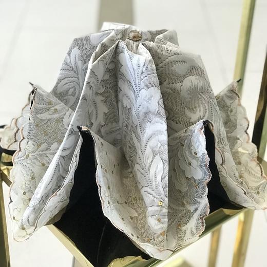 优品堂【遇见春心】三折双层刺绣黑胶防紫外线伞 商品图9