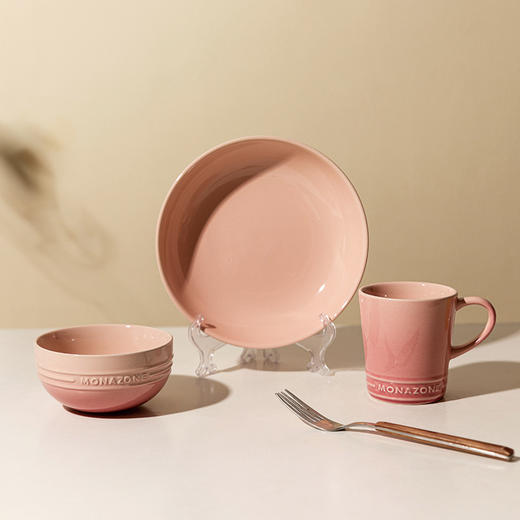 摩登主妇MONAZONE系列盘子碗家用2022新款陶瓷饭碗早餐碗盘套装 商品图1