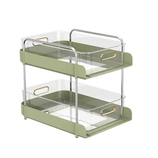 摩登主妇小推车置物架桌面多功能化妆品落地多层大家用储物收纳架 商品图3