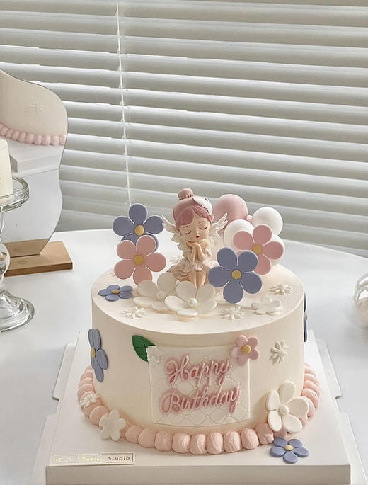 翻糖花花公主蛋糕 商品图0