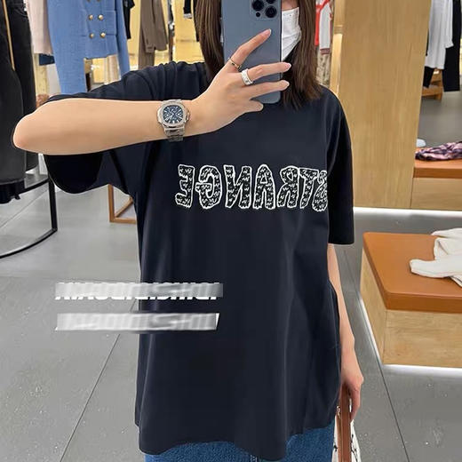 女款 熔化字母 圆领短袖T恤 特惠 Z-10319 商品图0