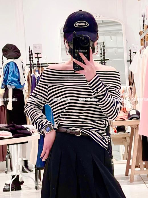 【门店同款】春季小心机一字肩上衣 150306144 商品图4