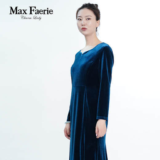 MG1L015麦克斯菲瑞丝绒连衣裙 商品图2