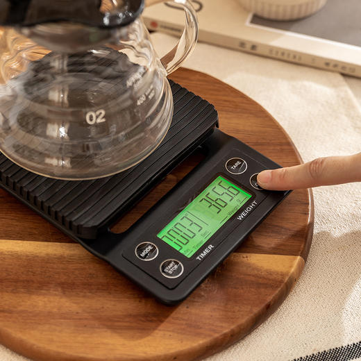 摩登主妇咖啡电子秤手冲咖啡称专用咖啡豆称重计时家用小型烘焙秤 商品图1