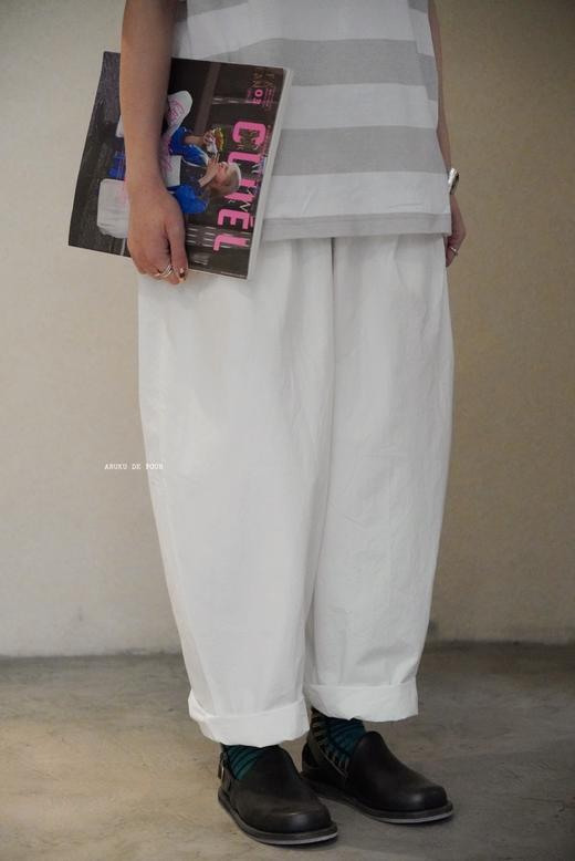 gauze黑白2色阔腿裤 商品图6