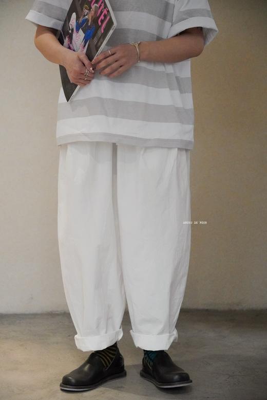 gauze黑白2色阔腿裤 商品图4