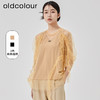 oldcolour2023春季新款蕾丝拼接V领显瘦时尚套头衬衫O13013359 商品缩略图0