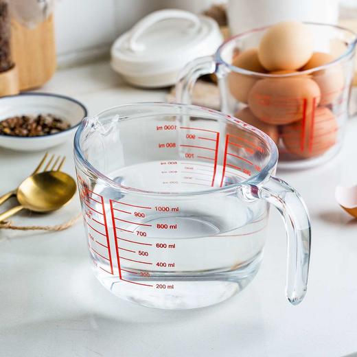 摩登主妇玻璃量杯带刻度耐高温厨房烘焙家用食品级大容量打蛋水杯 商品图1