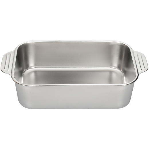 摩登主妇304不锈钢托盘长方形肠粉蒸盘提拉米苏烤盘火锅备菜盘子 商品图3