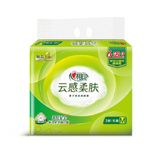 心相印云感柔肤88抽M码抽纸8包 商品图1