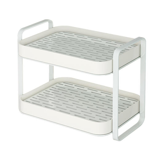 摩登主妇杯架放水杯茶杯整理架子沥水双层防尘托盘杯子收纳置物架 商品图3