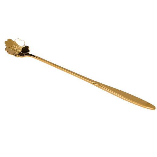 摩登主妇咖啡勺304不锈钢勺子家用长柄勺甜品勺咖啡搅拌勺樱花勺 商品图3