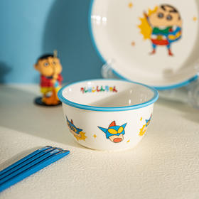 【摩登主妇&蜡笔小新联名】陶瓷饭碗可爱盘子碗套装家用碗筷组合