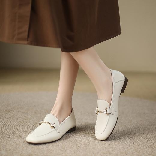 ZHR金属饰扣单鞋女2023新款通勤两穿一脚蹬乐福鞋ins韩版百搭 商品图2