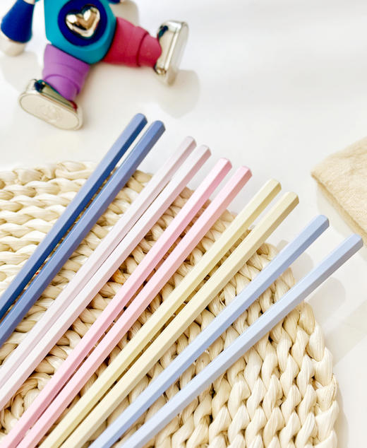 【1盒5双】GRAREY 莫兰迪色日式合金抗菌合金筷 商品图3