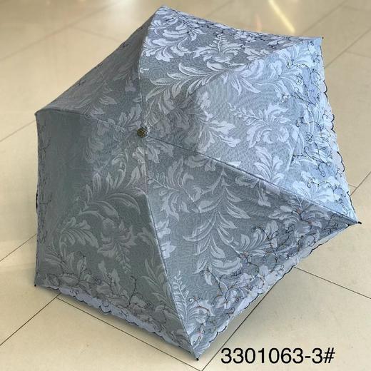 优品堂【遇见春心】三折双层刺绣黑胶防紫外线伞 商品图12