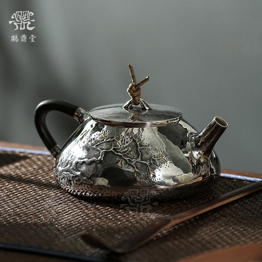 鹤鼎堂 闻天系列 月照急须錾刻秋高气爽 （银色）（缺货） 商品图0