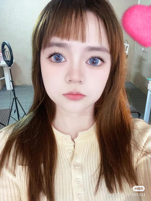 【店主实拍】蓝莓碎冰冰14.5mm【年抛 0-1000度 含有525/575】着色14.0mm 商品图2