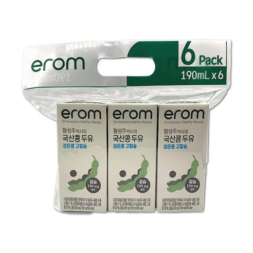 【곽】이롬 검은콩고칼슘두유190ml*6 商品图0