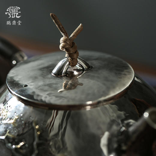 鹤鼎堂 闻天系列 月照急须錾刻秋高气爽 （银色）（缺货） 商品图3