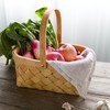 摩登主妇水果篮藤编编织手提桌面面包零食筐竹编竹篮野餐篮收纳筐 商品缩略图2
