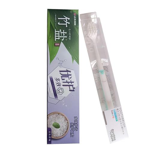 竹盐盐初多效优护牙膏170g+樱花单支装牙刷 商品图0