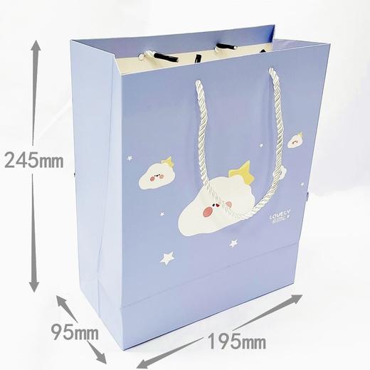 中号礼品袋手提袋包装袋纸袋创意节日礼物袋竖版245*195*95mm颜色随机1个 商品图1