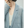 COCOBELLA重工LOGO刺绣微透视新中式西装早秋多色通勤外套SI530 商品缩略图2