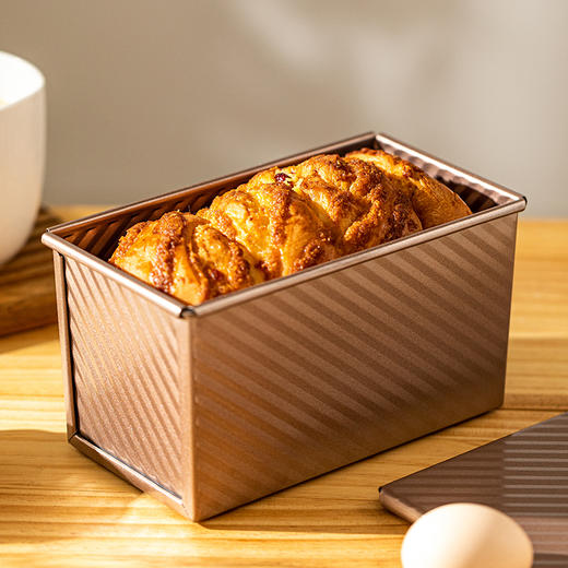 摩登主妇吐司模具450克带盖不粘烤箱家用烘焙烤面包用具土司盒子 商品图0