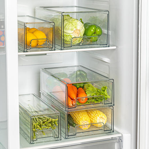 摩登主妇冰箱收纳盒抽屉式厨房整理神器冷藏专用食品级水果保鲜盒 商品图1