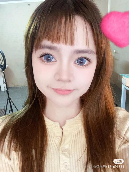 【店主实拍】蓝莓碎冰冰14.5mm【年抛 0-1000度 含有525/575】着色14.0mm 商品图3