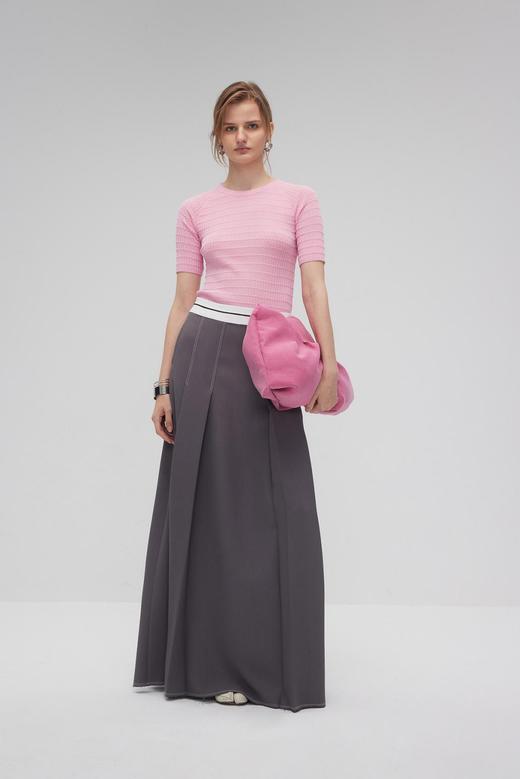 超弹针织修身T恤 商品图0