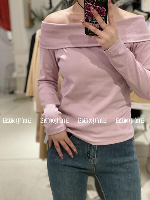 【门店同款】春季小心机一字肩上衣 150306144 商品图2