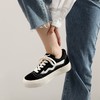 ZHR撞色拼接厚底板鞋女2023新款学院经典黑白运动休闲鞋韩版百搭 商品缩略图2