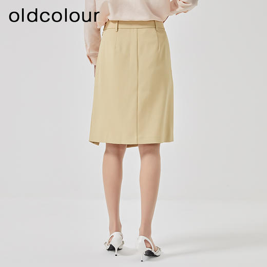 oldcolour2023春新款高腰直筒显瘦通勤职业西装半身裙女O13062363 商品图4