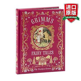 英文原版 Grimm's Fairy Tales children's 格林童话 皮革精装版 巴诺儿童经典 英文版 进口英语原版书籍