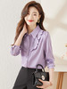 春季新款花边领衬衫洋气设计感通勤上衣 商品缩略图0