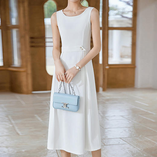 无袖性感温柔风收腰显瘦气质女神范西装内搭裙QL-XXN23805 商品图3